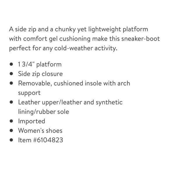 J/Slides Tina Platform High Top Sneakers - Picture 6 of 6